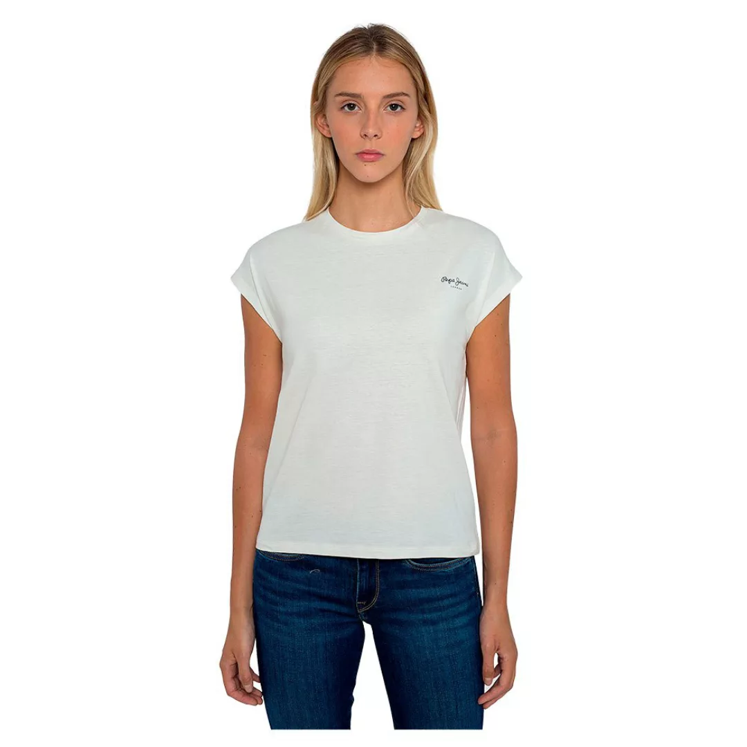 Pepe Jeans Bloom Kurzärmeliges T-shirt L Off White günstig online kaufen