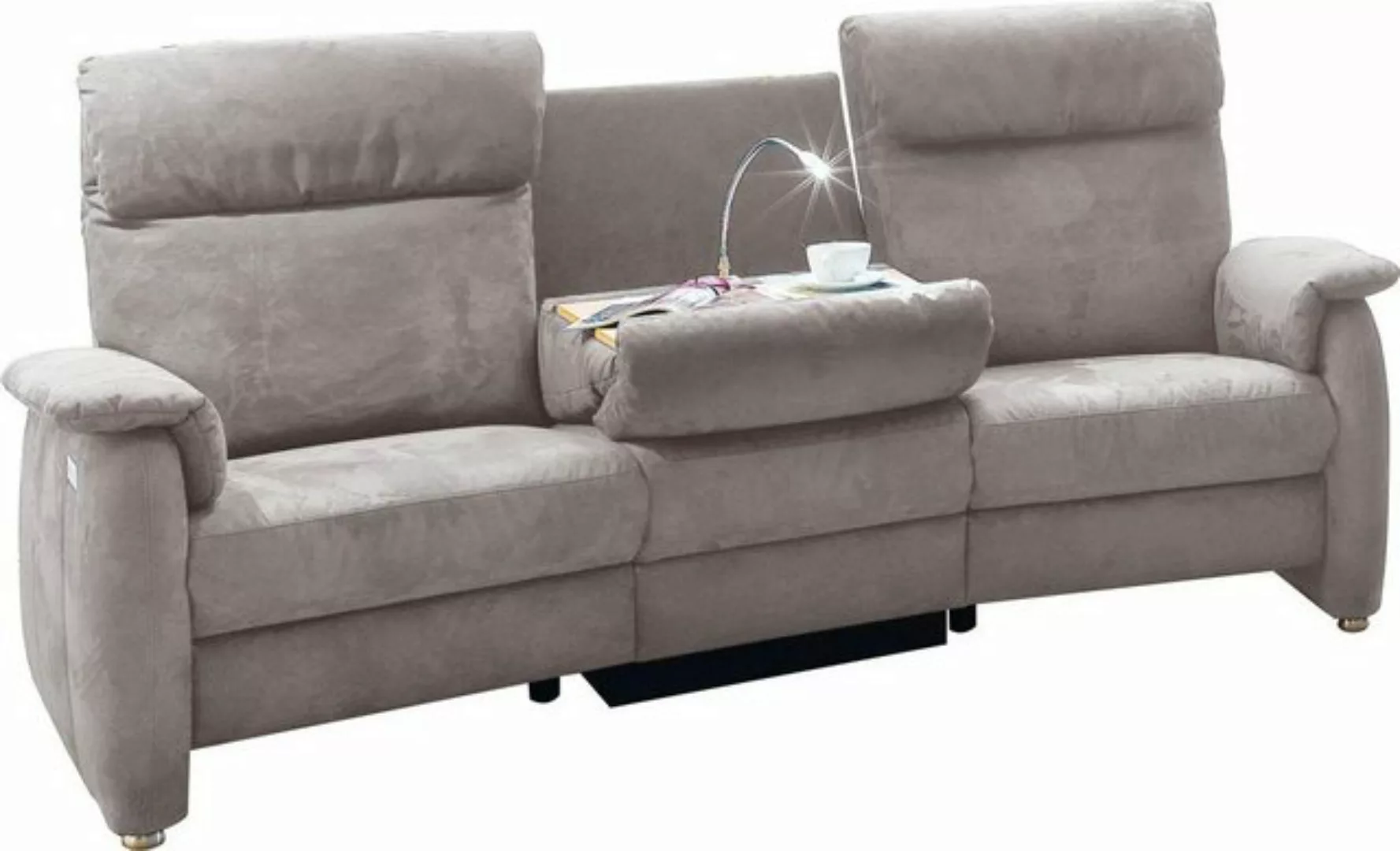 Home affaire Sofa Turin, mit motorischer Relaxfunktion, Tisch, Leuchte + US günstig online kaufen