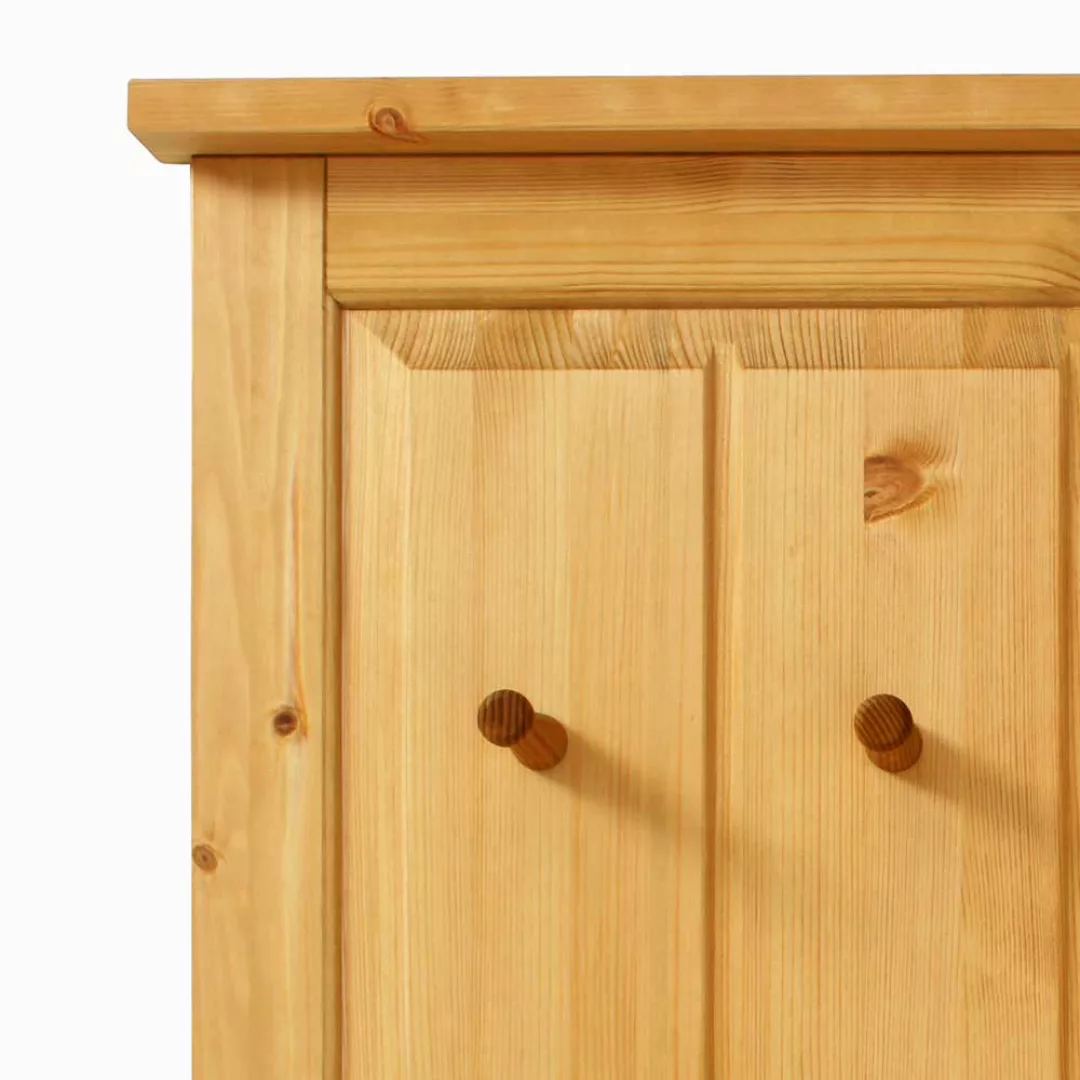 Wandgarderobe aus Kiefer Massivholz 80 cm breit günstig online kaufen