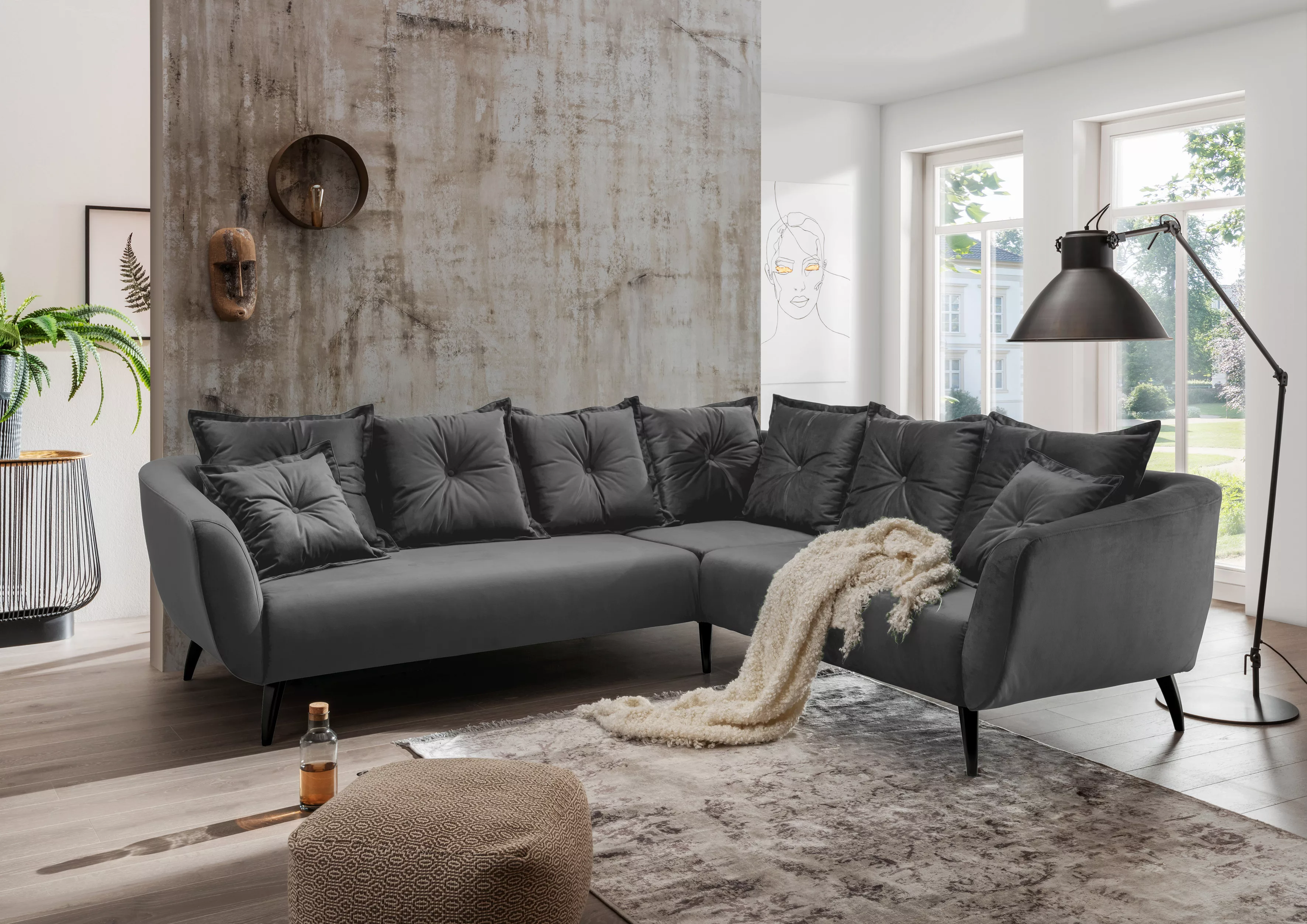 Home affaire Ecksofa "Baggio L-Form" günstig online kaufen