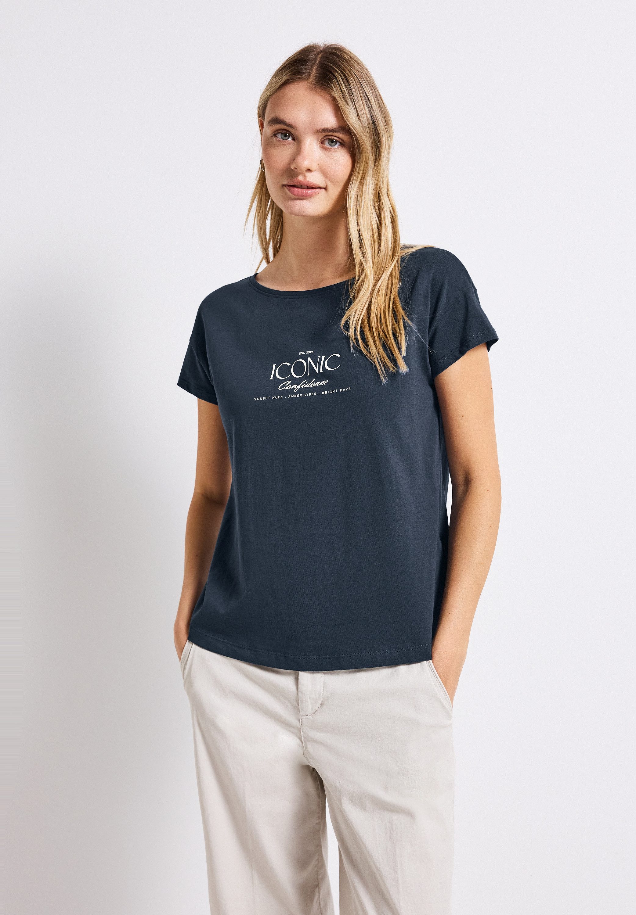 STREET ONE T-Shirt, aus reiner Baumwolle günstig online kaufen