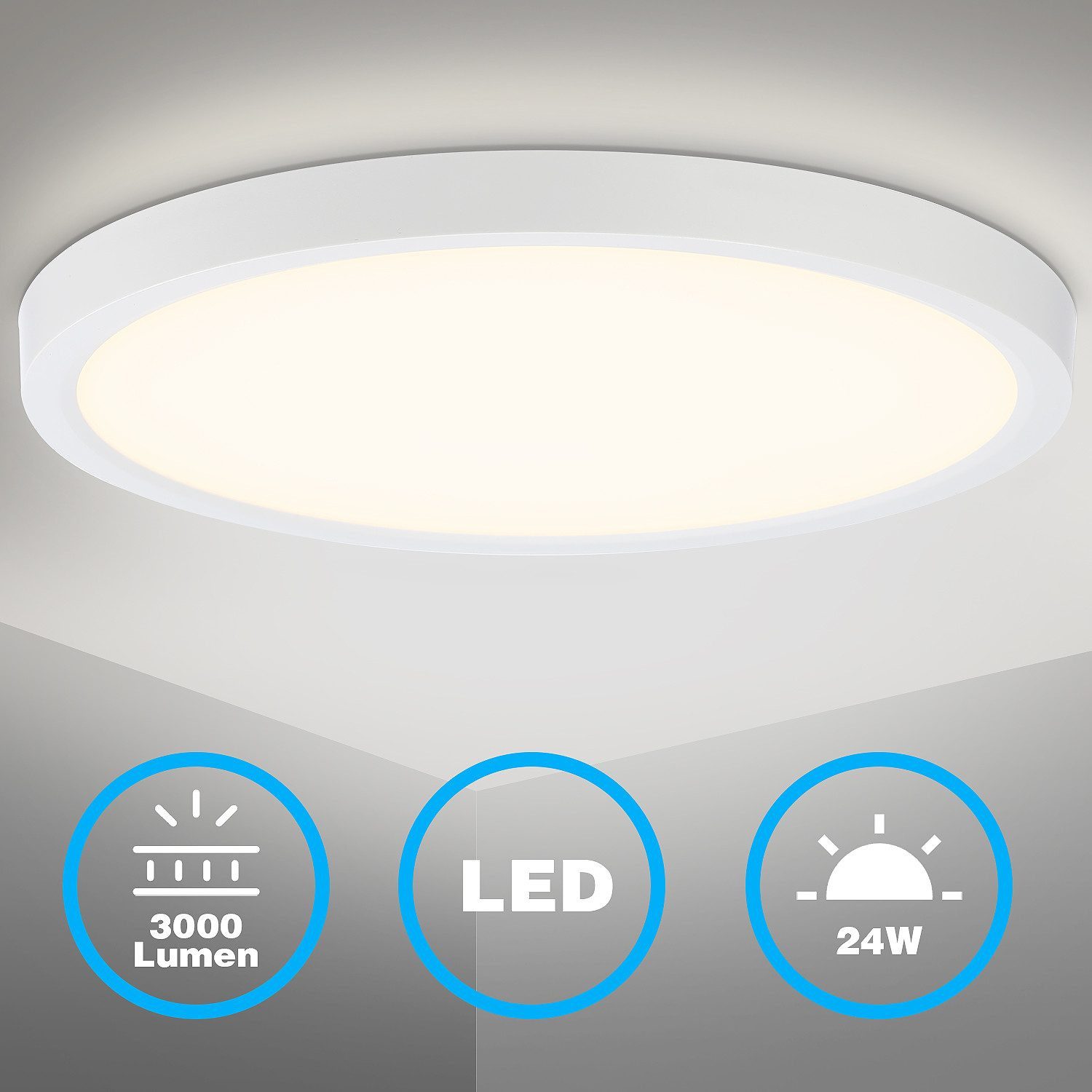 OULENBIYAR Deckenleuchten Ultra Dünn 24/36W LED günstig online kaufen