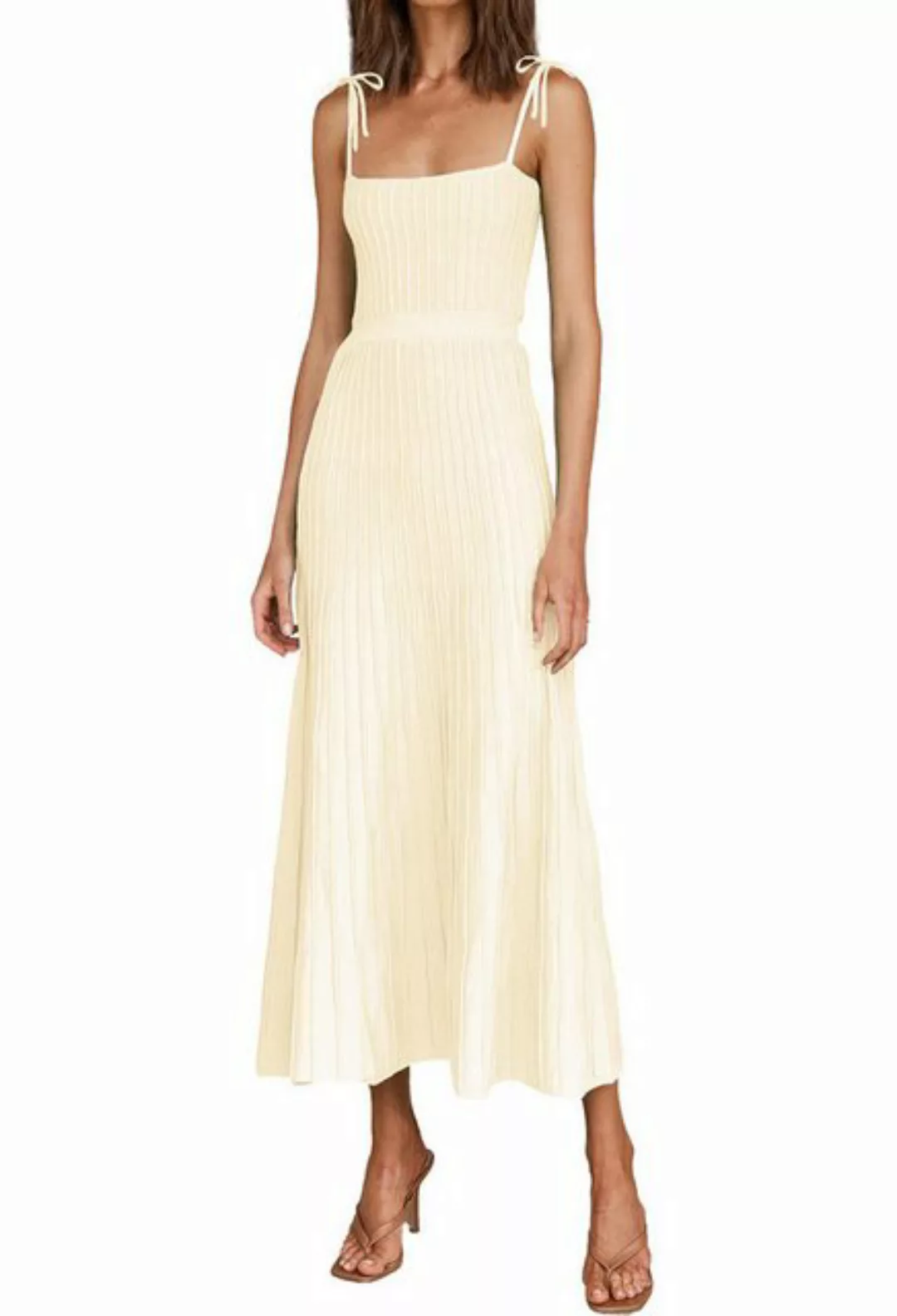 SEGUEN Sommerkleid Sommermode Halter Langes Kleid (Temperamentvolles Kleid günstig online kaufen
