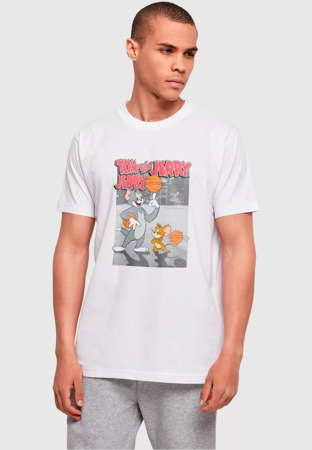 ABSOLUTE CULT T-Shirt "ABSOLUTE CULT Herren Tom and Jerry - Basketball Budd günstig online kaufen