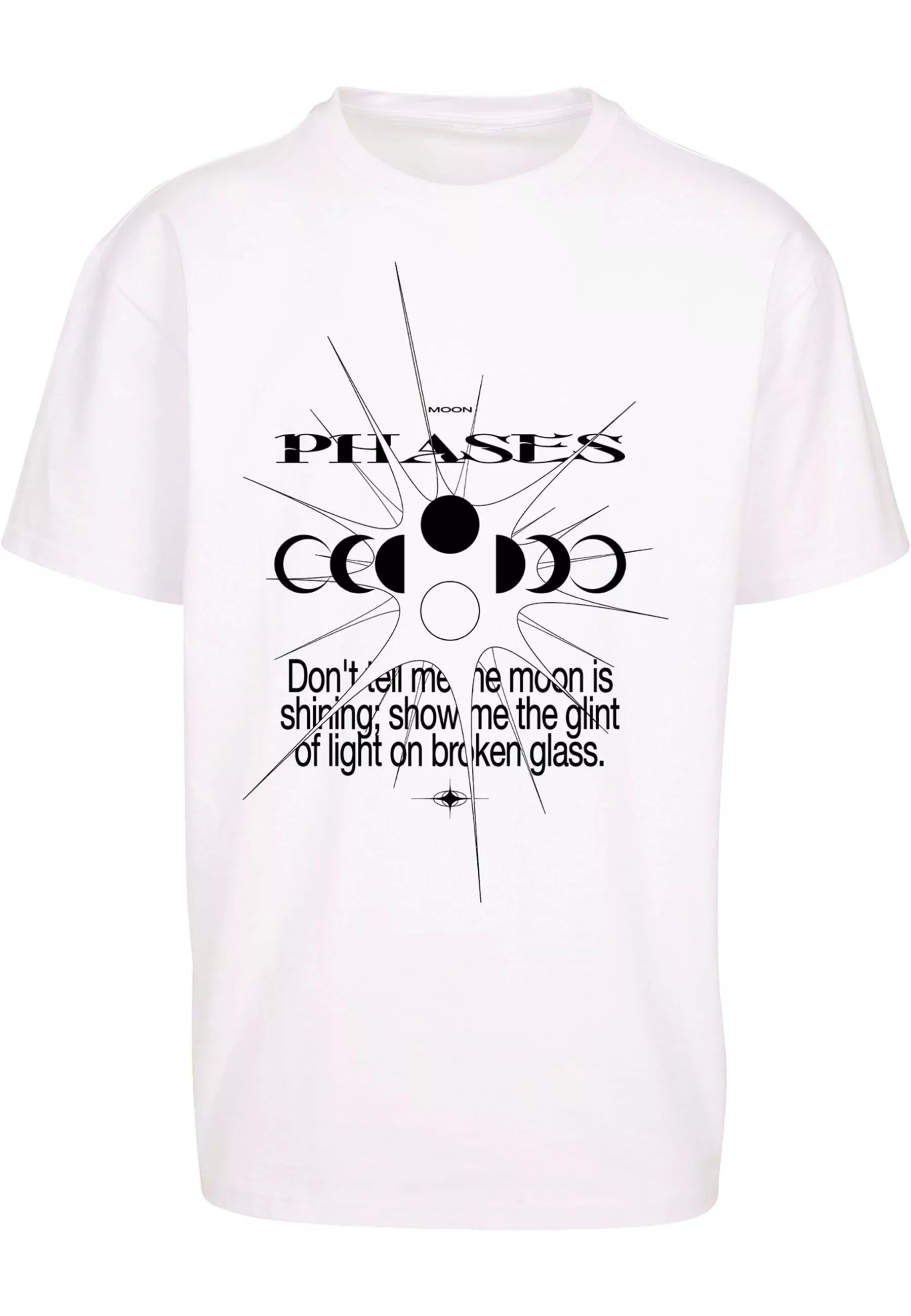 MisterTee Kurzarmshirt "MisterTee Unisex Moon Phases Tee" günstig online kaufen