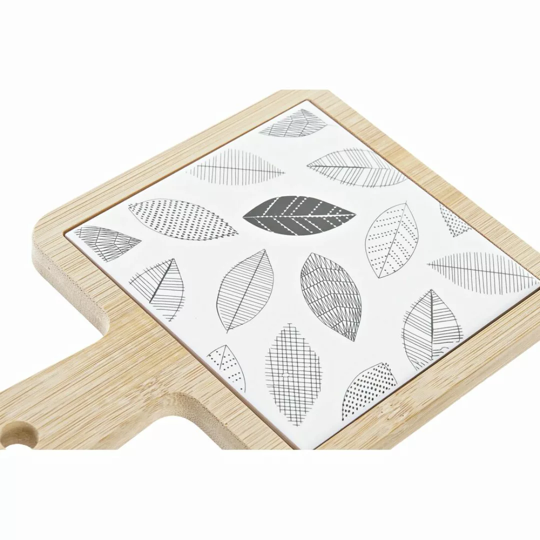 Tablett Für Snacks Dkd Home Decor Bettlaken Bambus Steingut (18 X 12 X 1 Cm günstig online kaufen