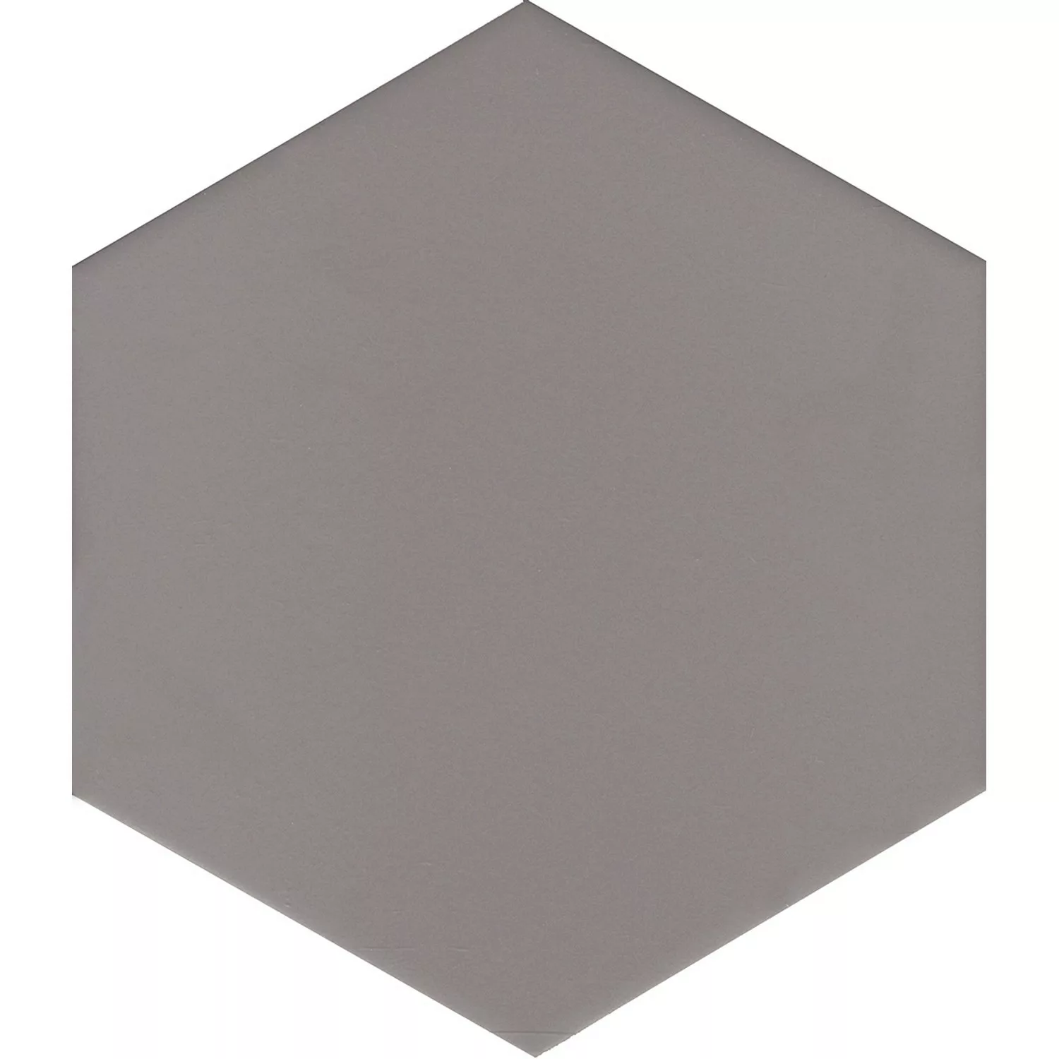 Feinsteinzeug Hexagon Solid Grey Glasiert Matt 21,5 x 25 x 0,9 cm günstig online kaufen