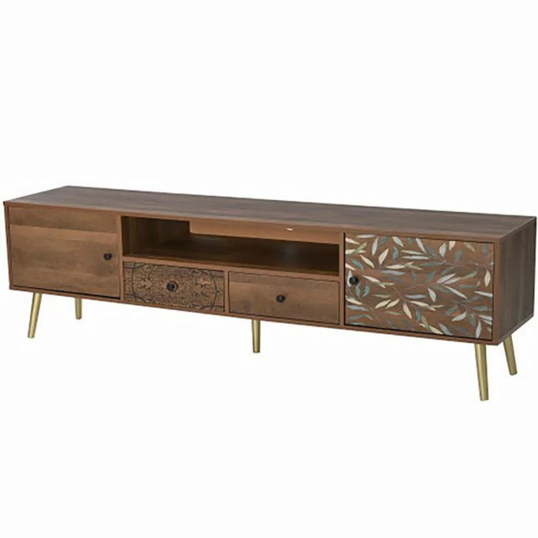 Celya TV-Schrank Vintage TV-Schrank mit 2 Türen und 2 Schubladen TV-Möbel, günstig online kaufen