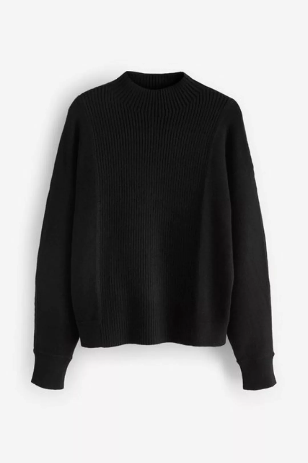 Next Stehkragenpullover Gerippter Pullover mit Stehkragen (1-tlg) günstig online kaufen