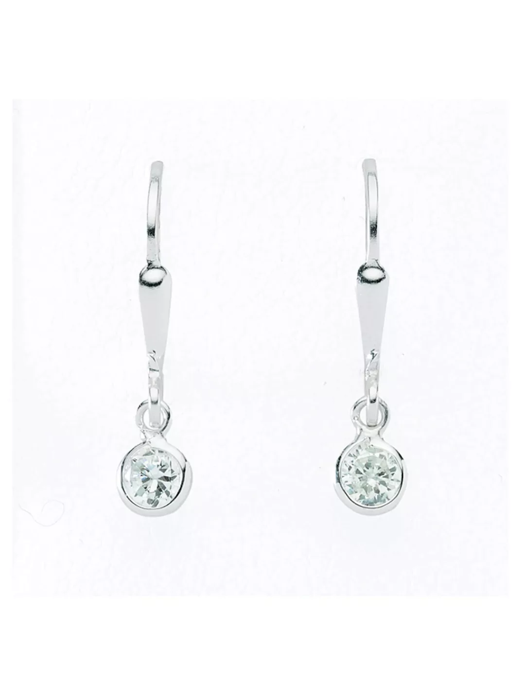 Adelia´s Paar Ohrhänger "925 Silber Ohrringe Ohrhänger Ø 4,6 mm", mit Zirko günstig online kaufen