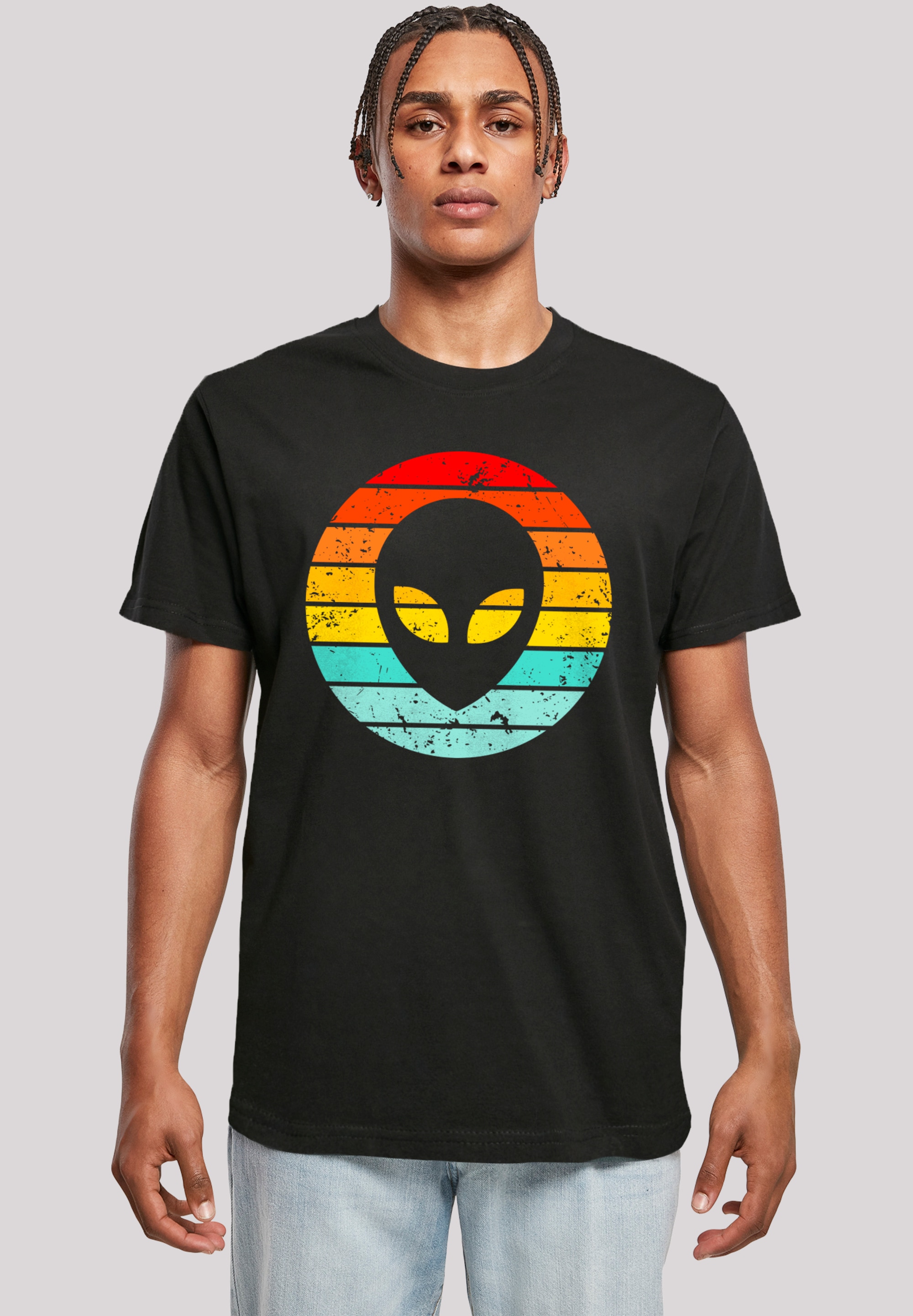 F4NT4STIC T-Shirt "Alien Retro Sonnenuntergang", Premium Qualität günstig online kaufen