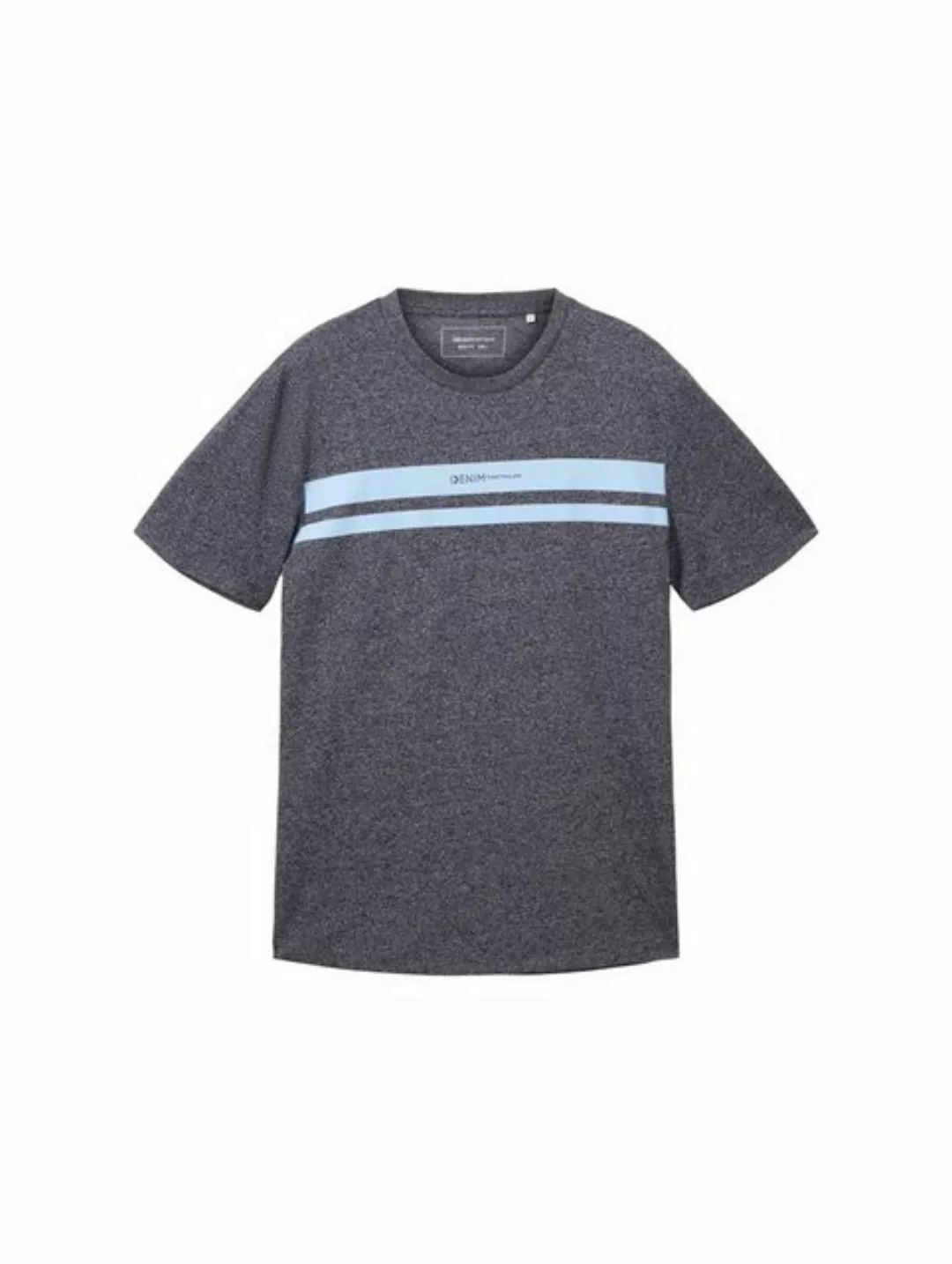 Tom Tailor Denim Herren T-Shirt DOUBLE STRIPE - Regular Fit günstig online kaufen