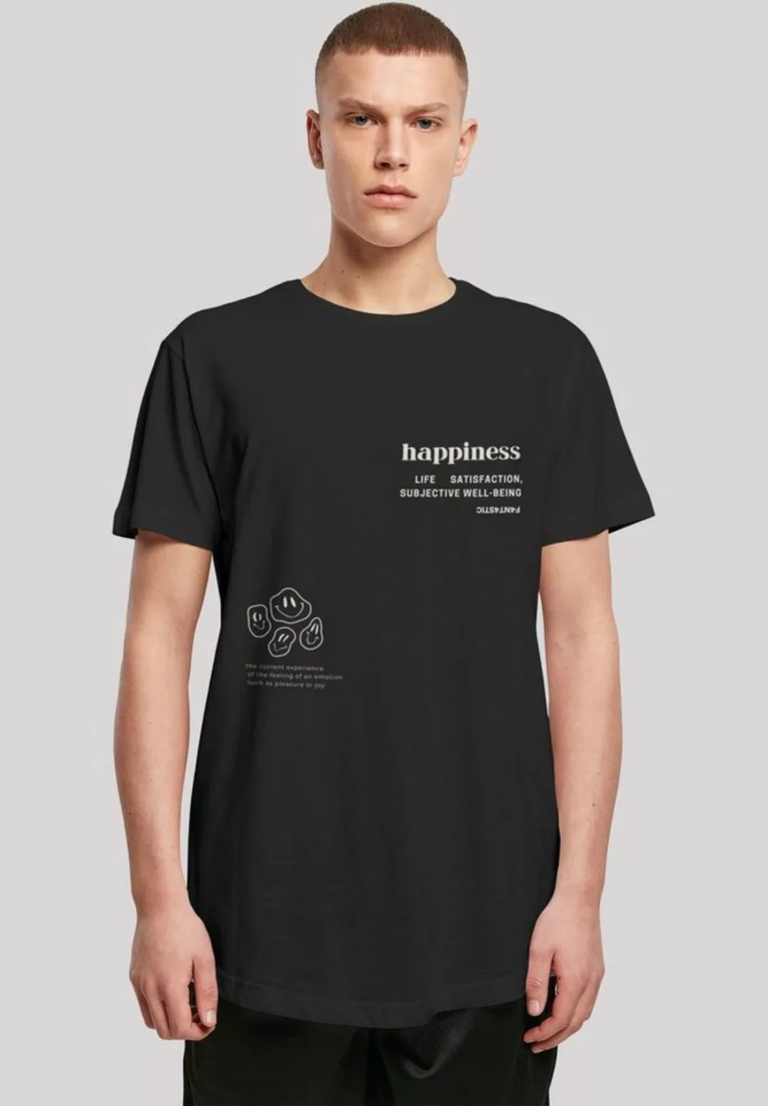 F4NT4STIC T-Shirt "happiness LONG TEE", Print günstig online kaufen