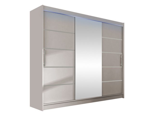 MIRJAN24 Kleiderschrank Aston VI (mit Schiebetüren und Spiegel) 250x215x58 günstig online kaufen