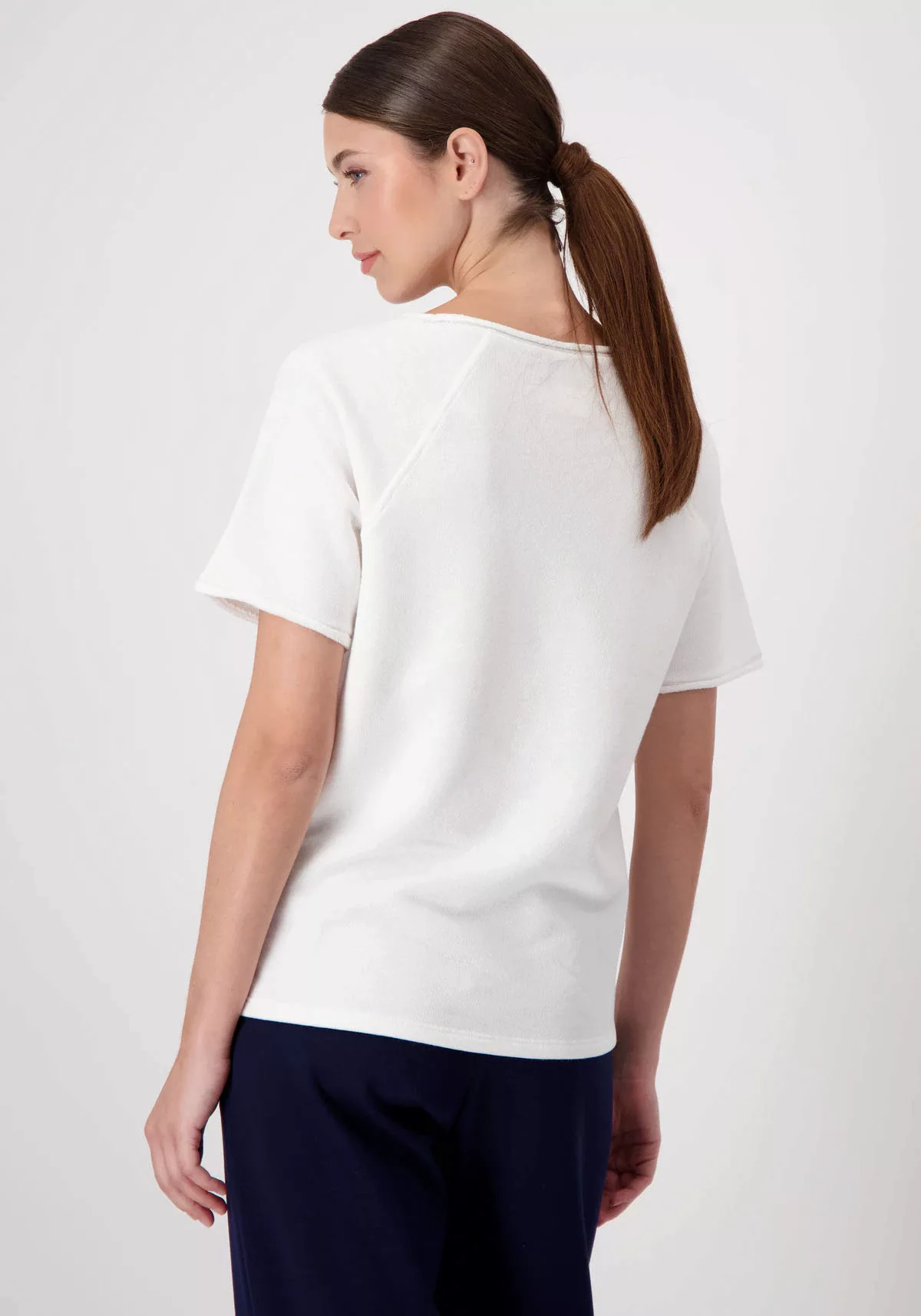 Monari Kurzarmshirt 409028 off-white günstig online kaufen