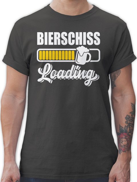 Shirtracer T-Shirt Bierschiss loading Party & Alkohol Herren günstig online kaufen