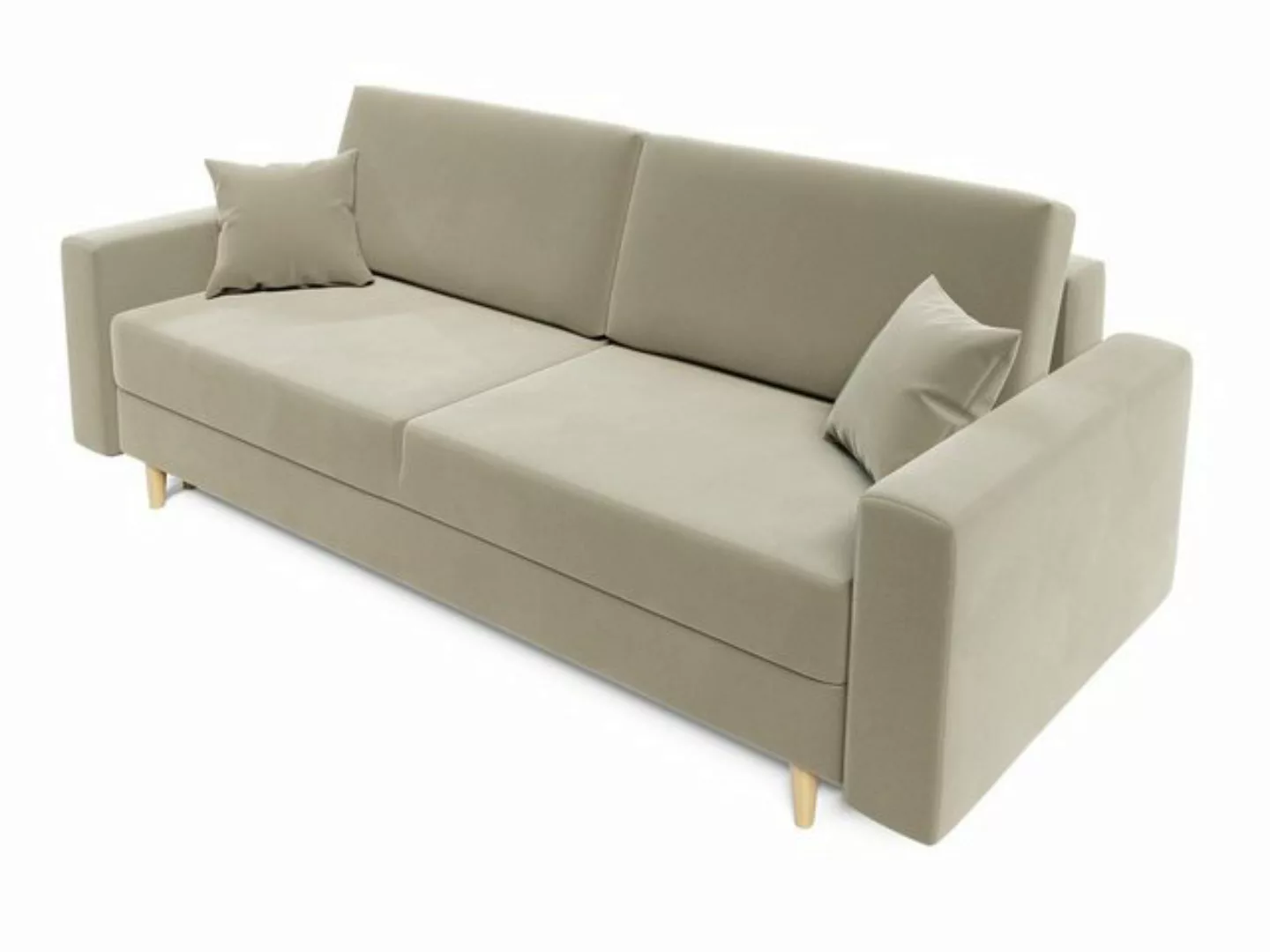 Fun Möbel Schlafsofa Sofa Designersofa BELLA 3-Sitzer mit Schlaffunktion, R günstig online kaufen