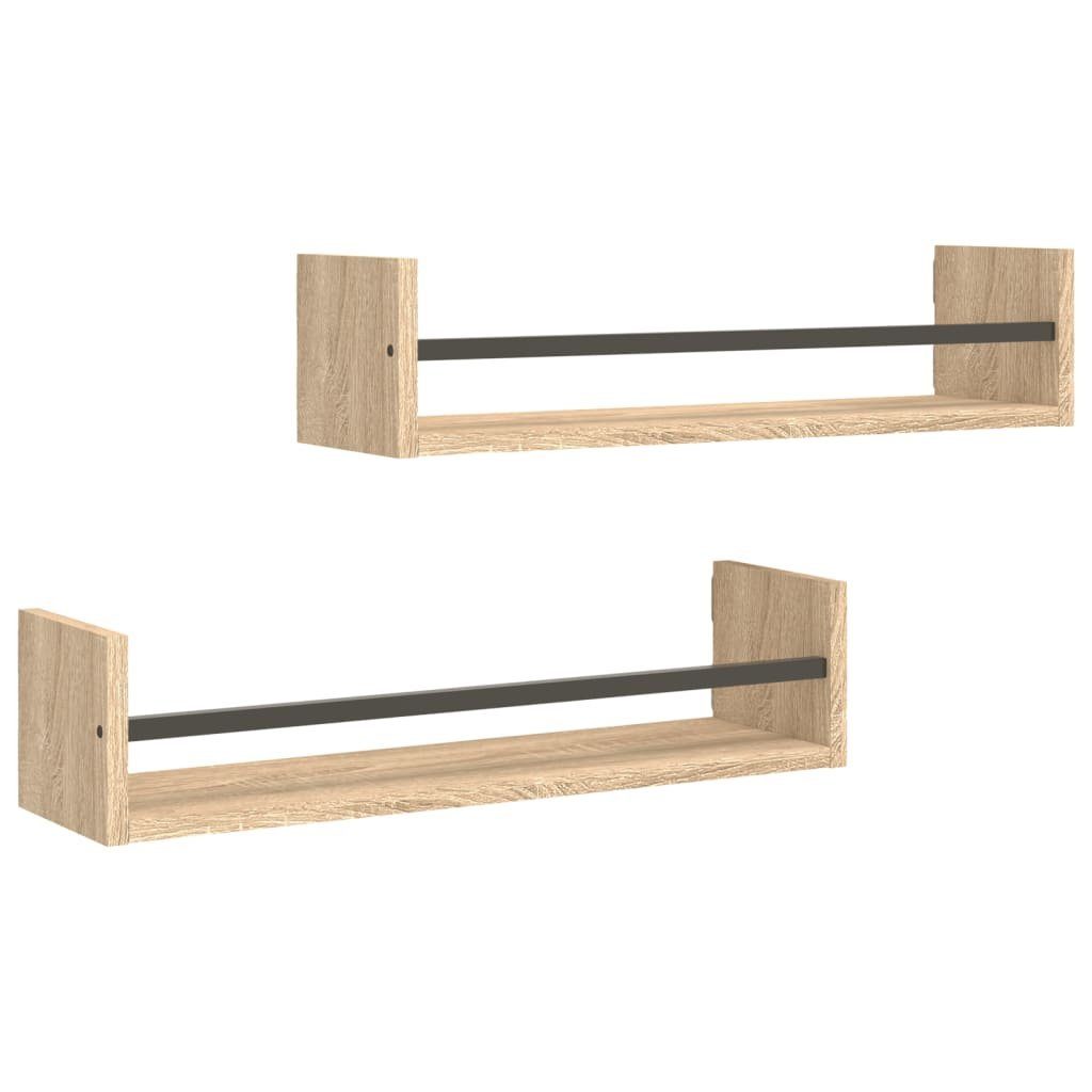 vidaXL Regal Wandregale mit Stangen 2 günstig online kaufen