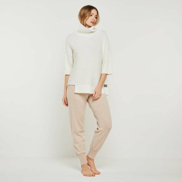 Merino Loungewear Set "Rollkragenpullover Bailey & Strickhose Bella" günstig online kaufen