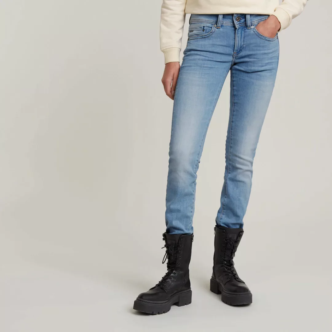 G-Star RAW Straight-Jeans "Midge Saddle Straight", 5-Pocket-Design mit mark günstig online kaufen