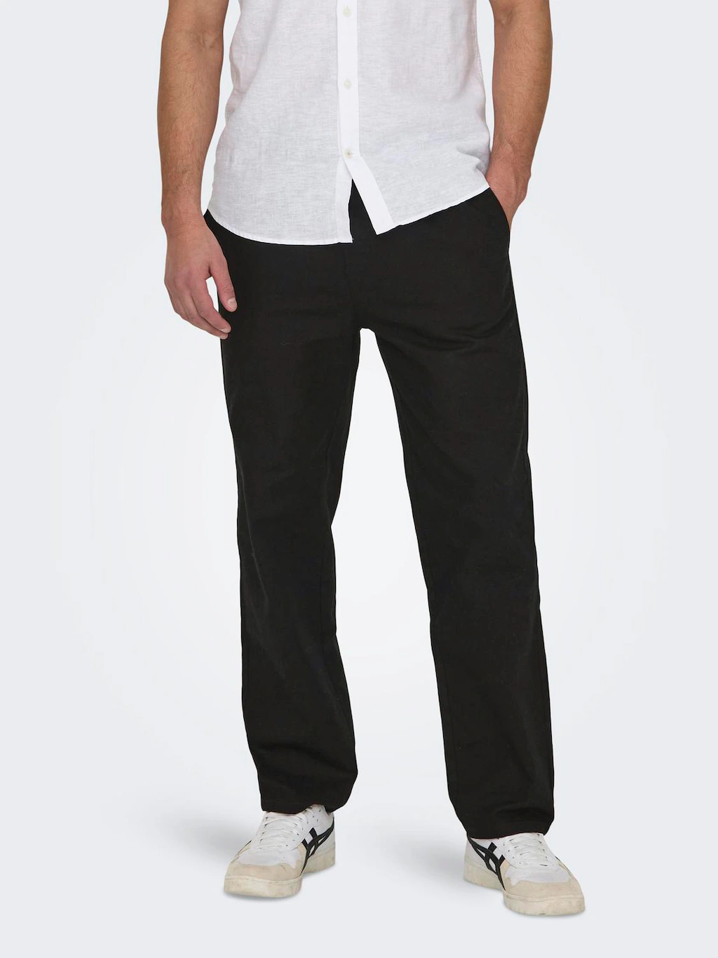 ONLY & SONS Trainingshose "ONSSINUS LOOSE 0007 COT LIN PANT NOOS" günstig online kaufen