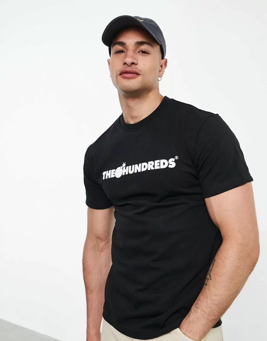 The Hundreds – Forever Bar – Logo-T-Shirt in Schwarz günstig online kaufen