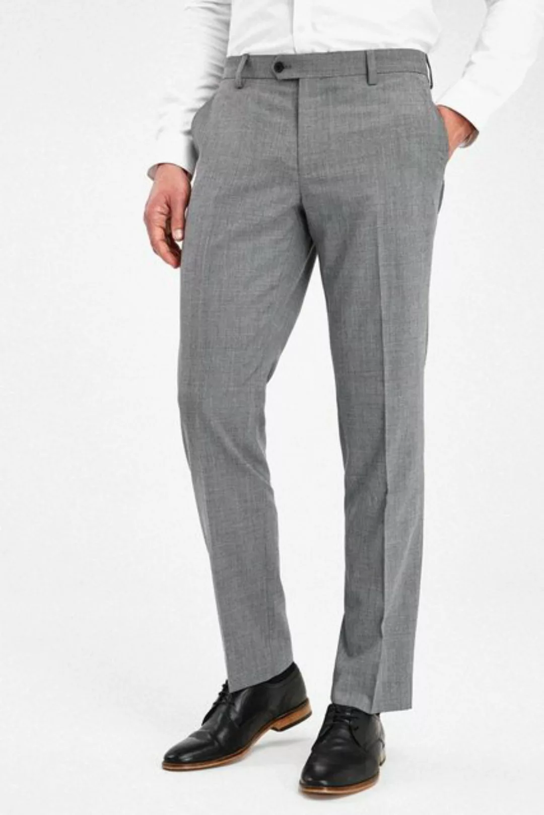 Next Anzughose Anzug aus Wollmischgewebe: Hose – Tailored Fit (1-tlg) günstig online kaufen