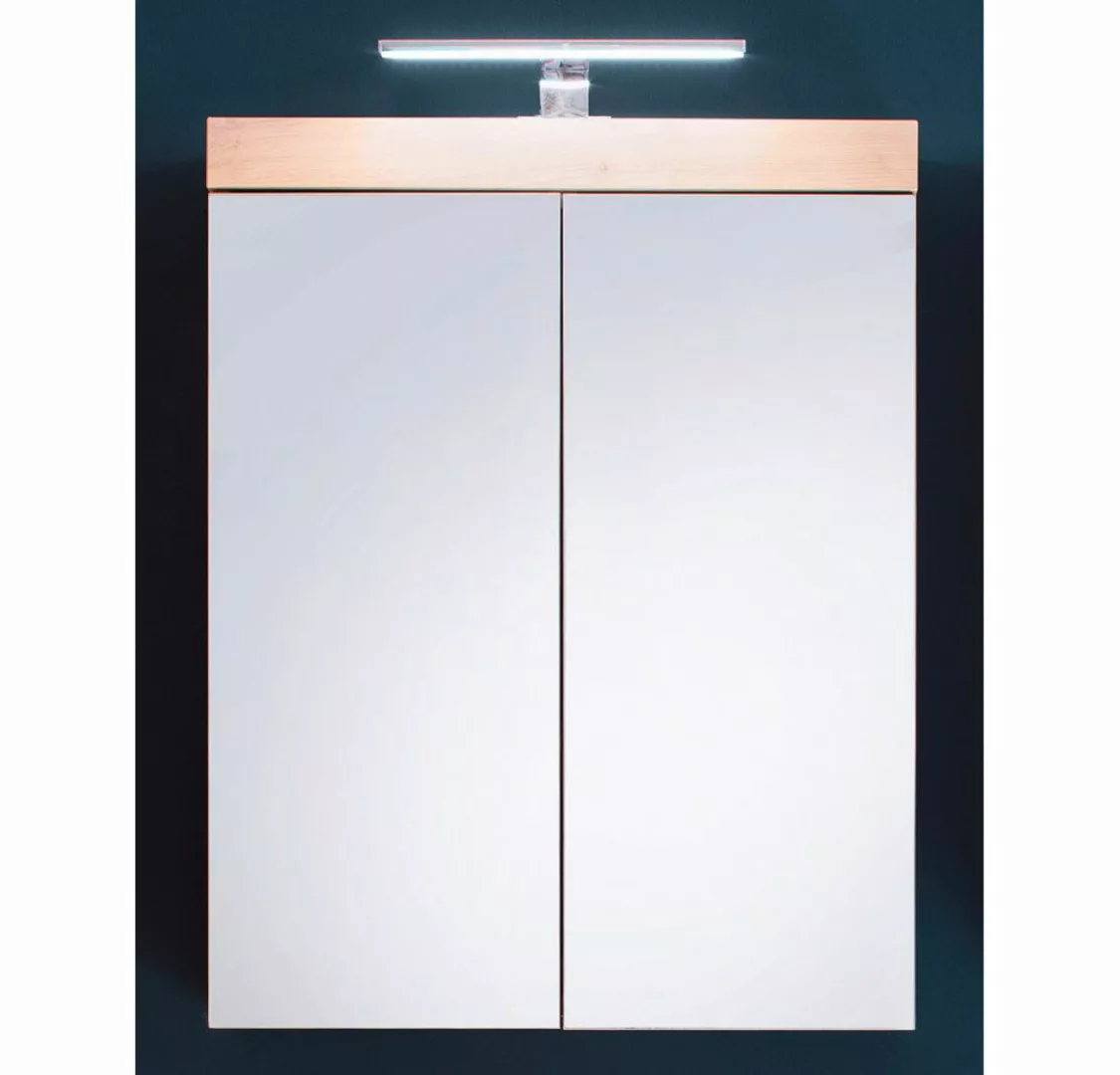 Lomadox Spiegelschrank ALTENA-19 mit 2 Türen inkl. Beleuchtung in Asteiche günstig online kaufen