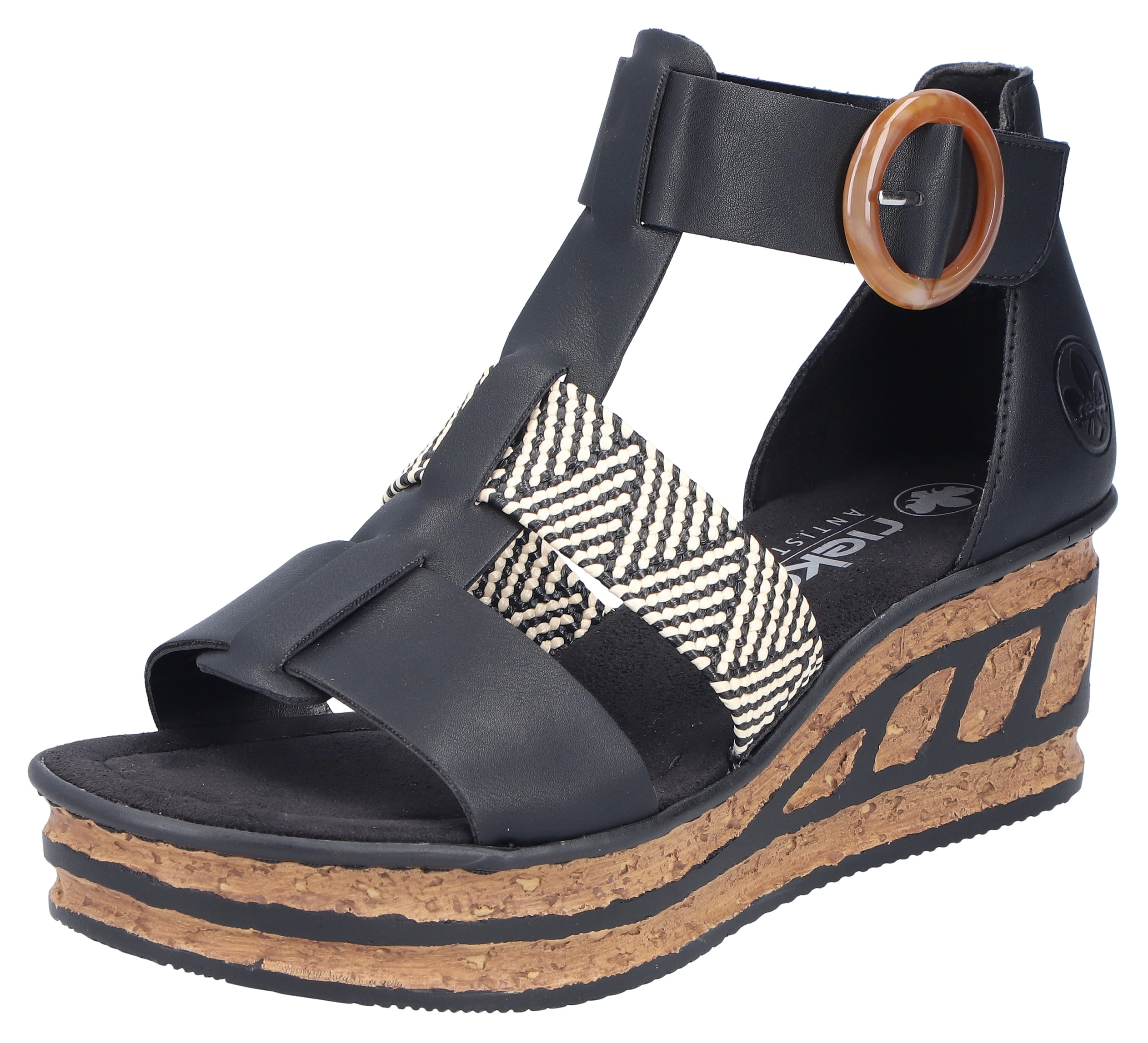 Rieker Keilsandalette, Sommerschuh, Plateausandalette, Sandale mit modische günstig online kaufen