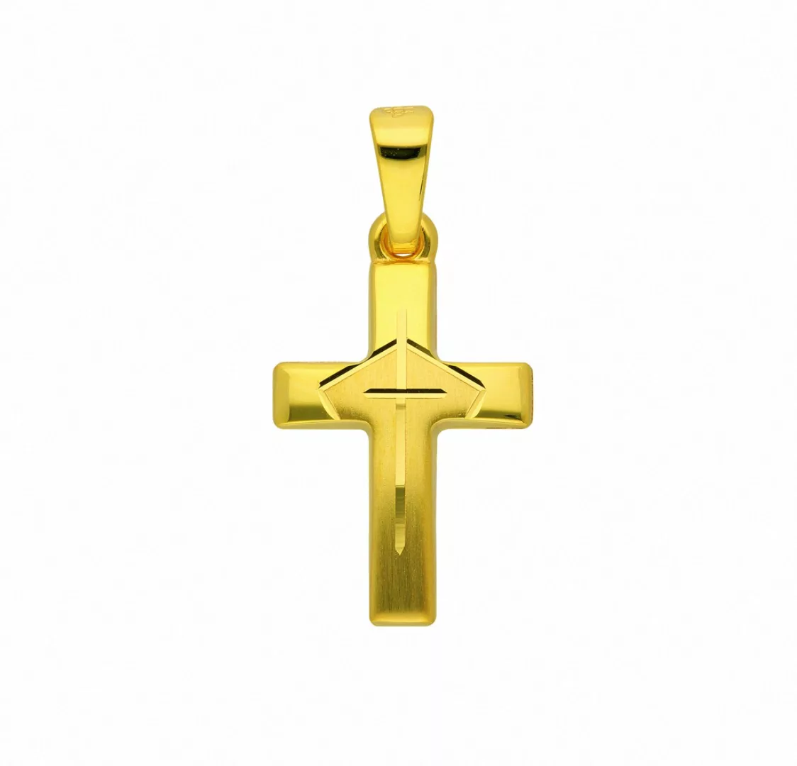 Adelia´s Kette mit Anhänger "333 Gold Kreuz Anhänger", Schmuckset - Set mit günstig online kaufen