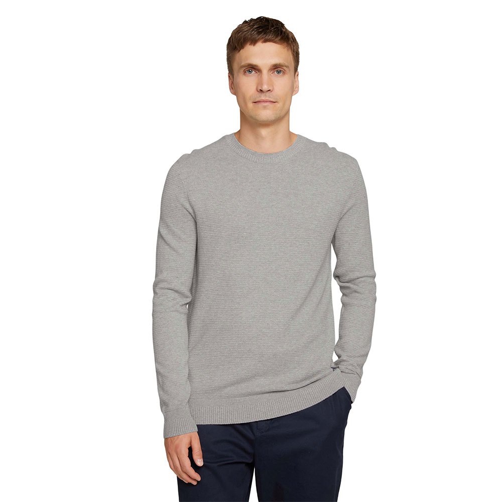 Tom Tailor 1026501 Pullover M Light Soft Grey Melange günstig online kaufen