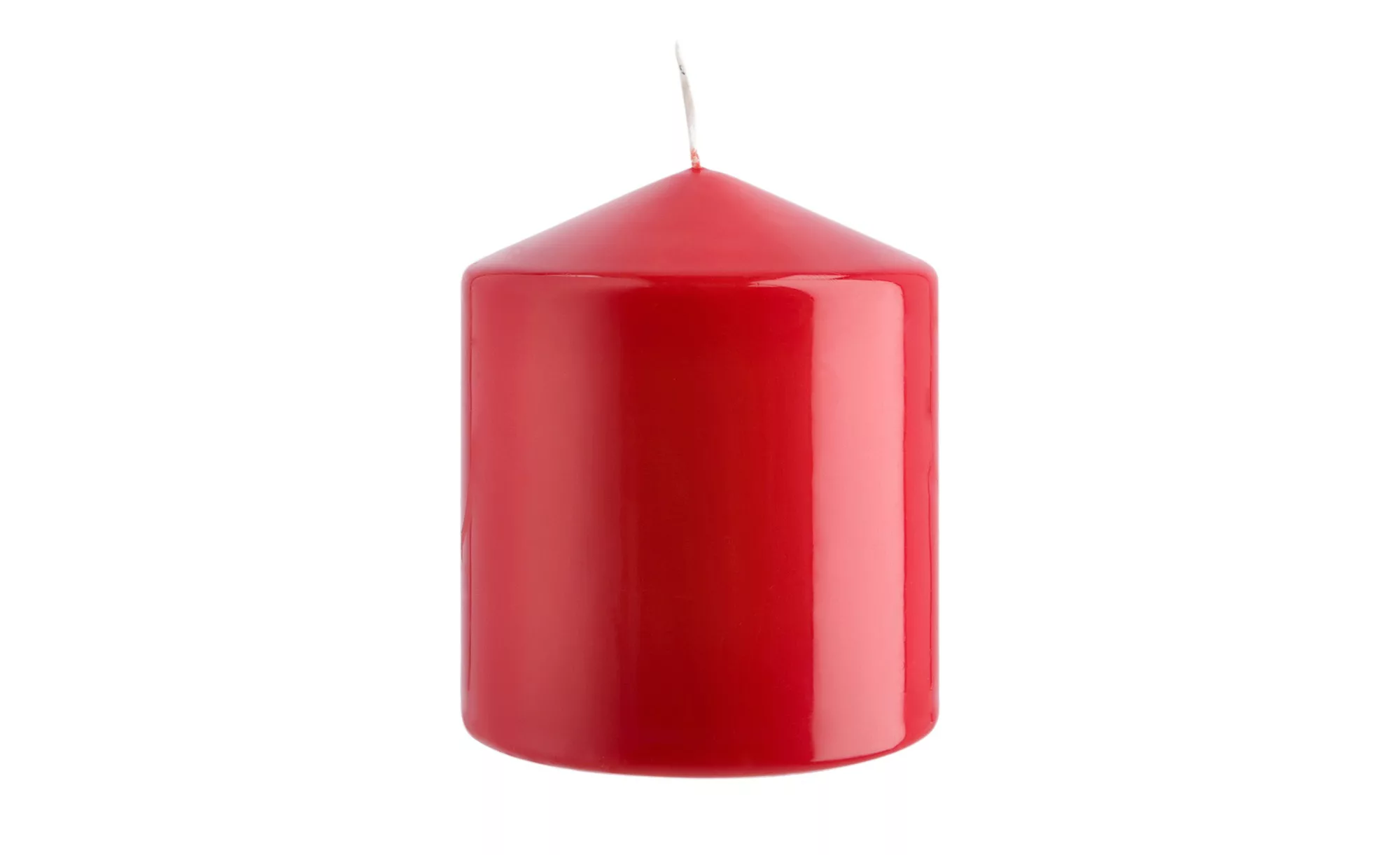 Stumpenkerze - rot - Wachs - 12 cm - Dekoration > Kerzen & Lichter - Möbel günstig online kaufen