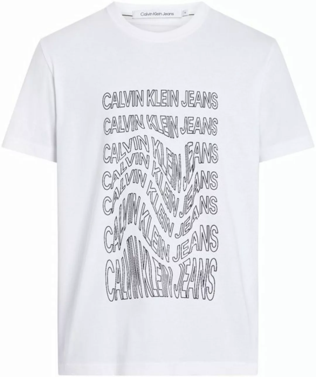 Calvin Klein Jeans T-Shirt INSTITUTIONAL WARP TEE mit Logodruck günstig online kaufen