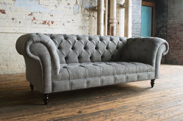 JVmoebel Chesterfield-Sofa Chesterfield Couch Textil Couchen 100 Farben zur günstig online kaufen