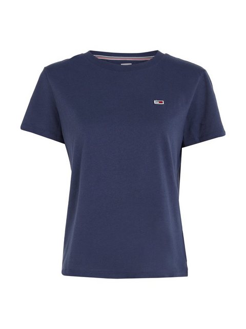 Tommy Jeans Rundhalsshirt TJW REGULAR JERSEY C NECK mitTommy Jeans Logo-Fla günstig online kaufen