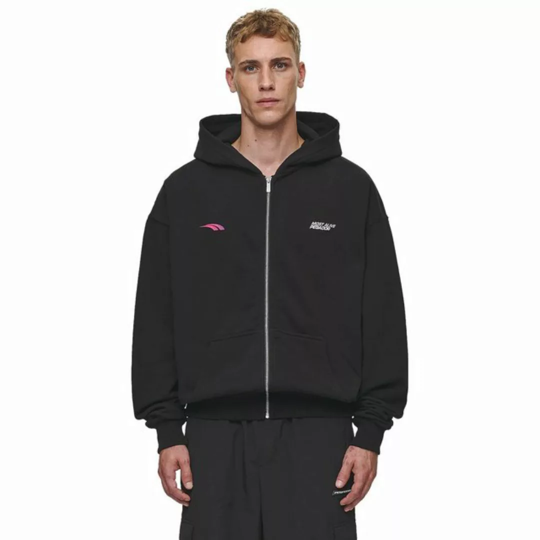 Pegador Kapuzenplüschjacke Clayton Oversized Sweat Jacket, schwarz günstig online kaufen