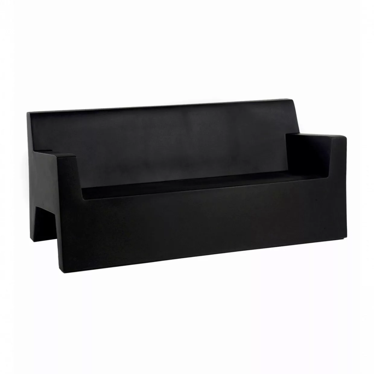 Vondom - Jut Outdoor Sofa - schwarz/matt/BxHxT 180x80x80cm günstig online kaufen