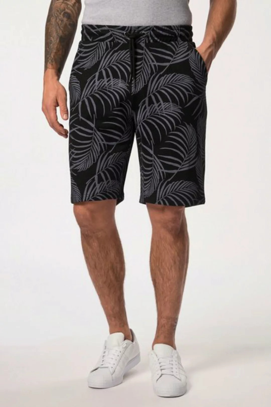 JP1880 Bermudas JP1880 Sweatbermuda Palmenblätter-Print bis 8 XL günstig online kaufen