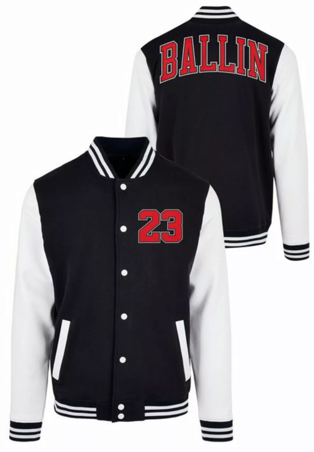 MisterTee Collegejacke MisterTee Herren Ballin 23 College Jacket (1-St) günstig online kaufen