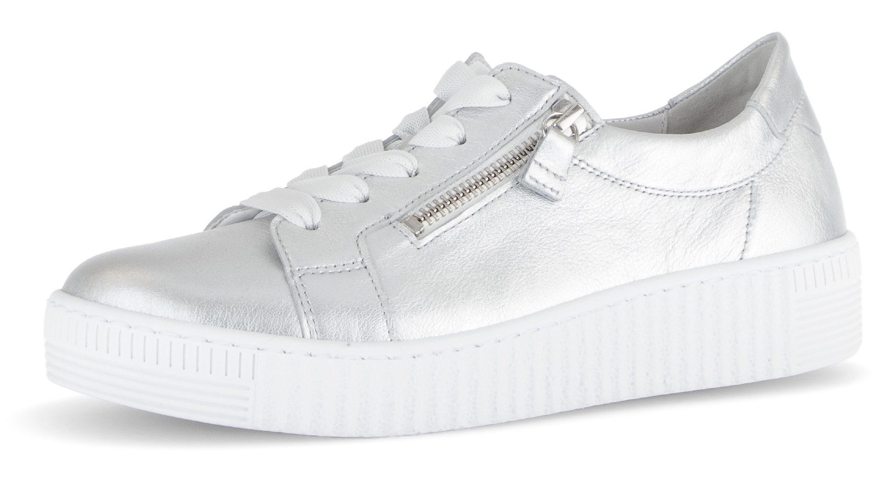 Gabor Plateausneaker, Freizeitschuh, Halbschuh, Schnürschuh mit dezenten Zi günstig online kaufen