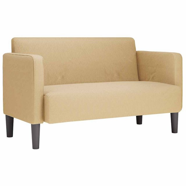 vidaXL Sofa Zweisitzer-Sofa Hellgrün Grau 109 cm Cordstoff günstig online kaufen