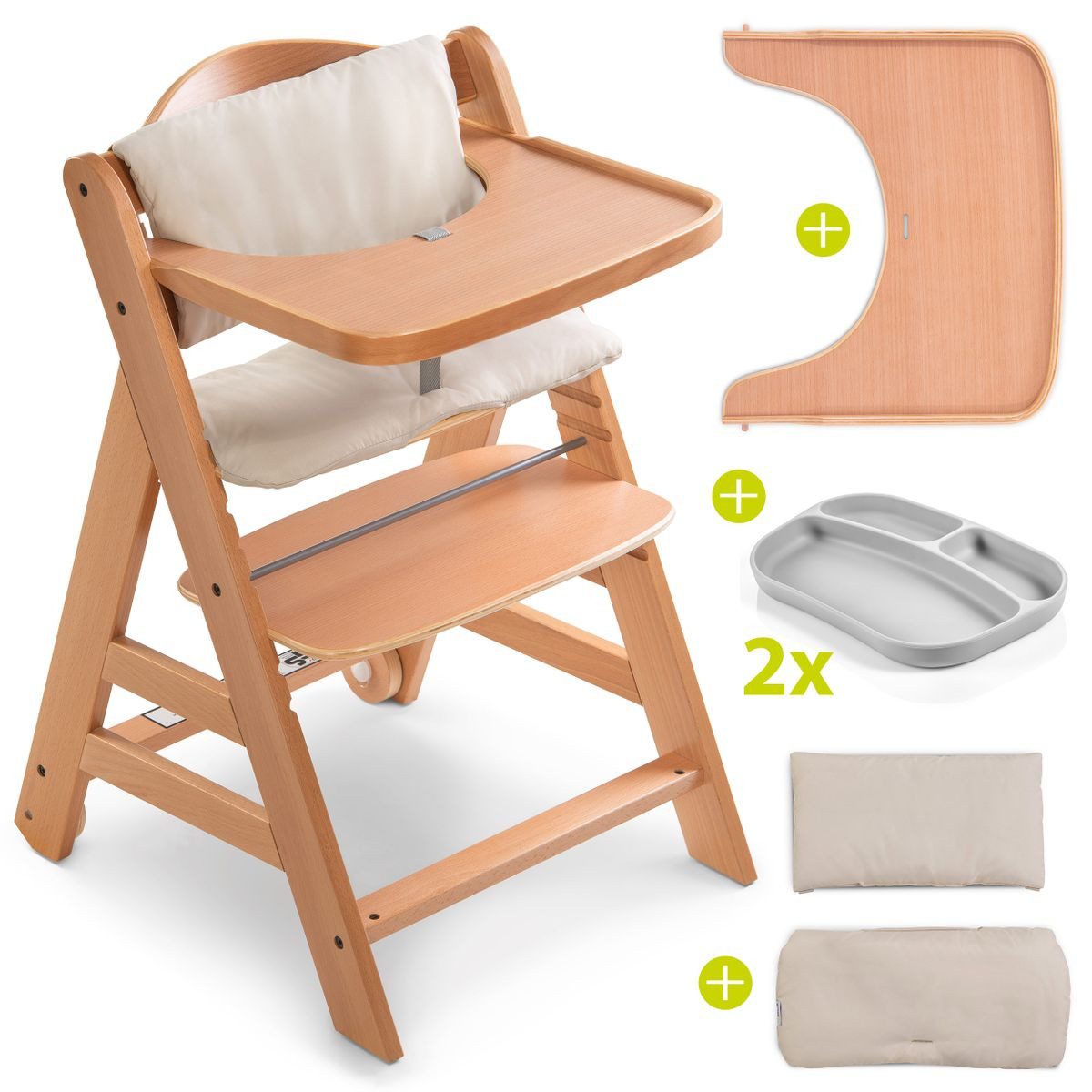 Hauck Hochstuhl Alpha Plus Move Natur günstig online kaufen