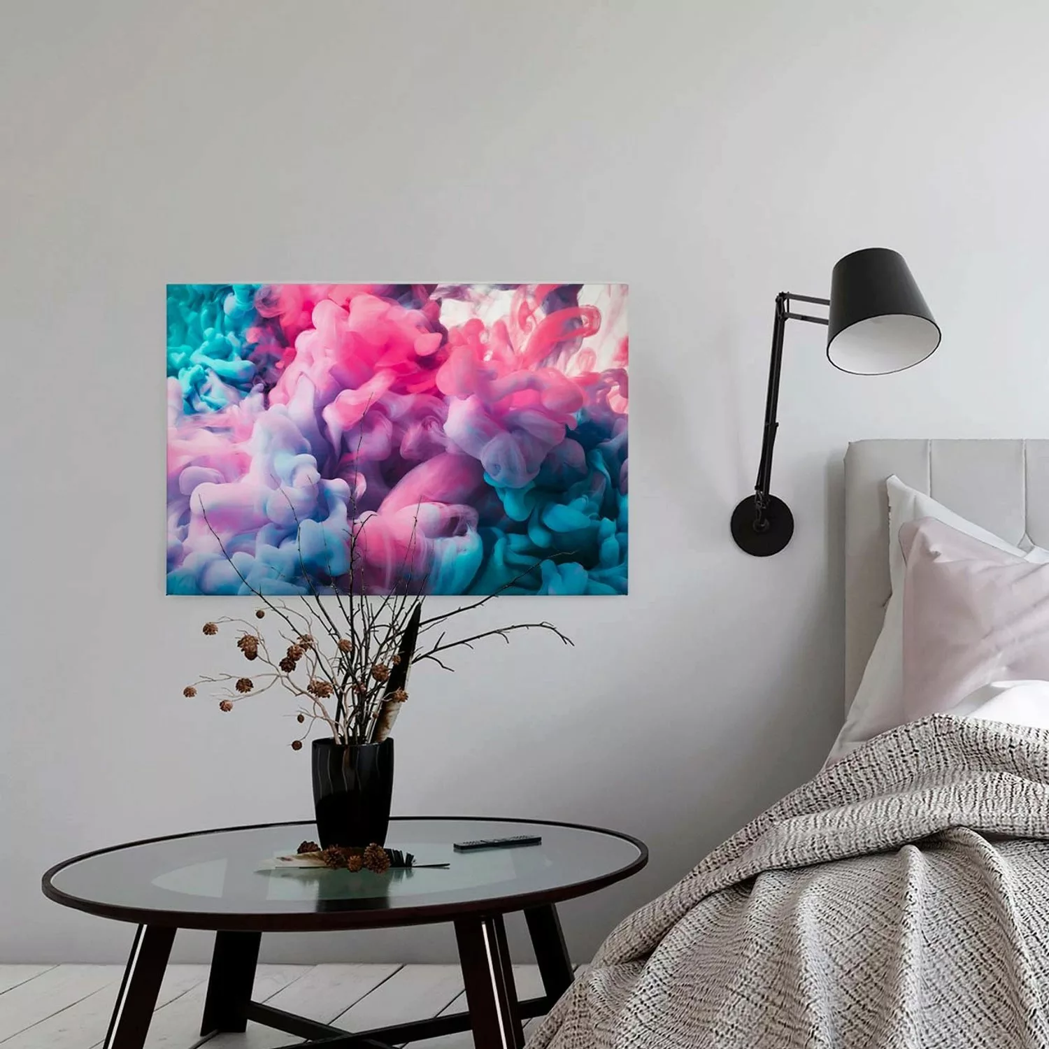 A.S. Création Leinwandbild "Colored Smoke", Kunst-Abstrakt-Kinder, (1 St.), günstig online kaufen