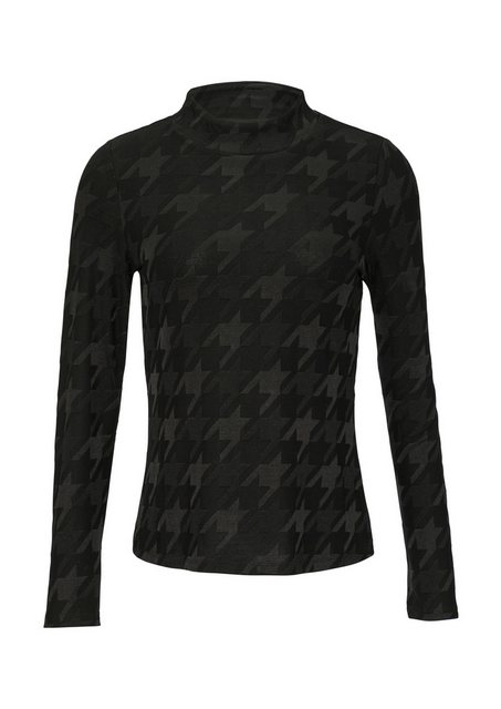 s.Oliver BLACK LABEL Langarmshirt mit Strukturmuster günstig online kaufen