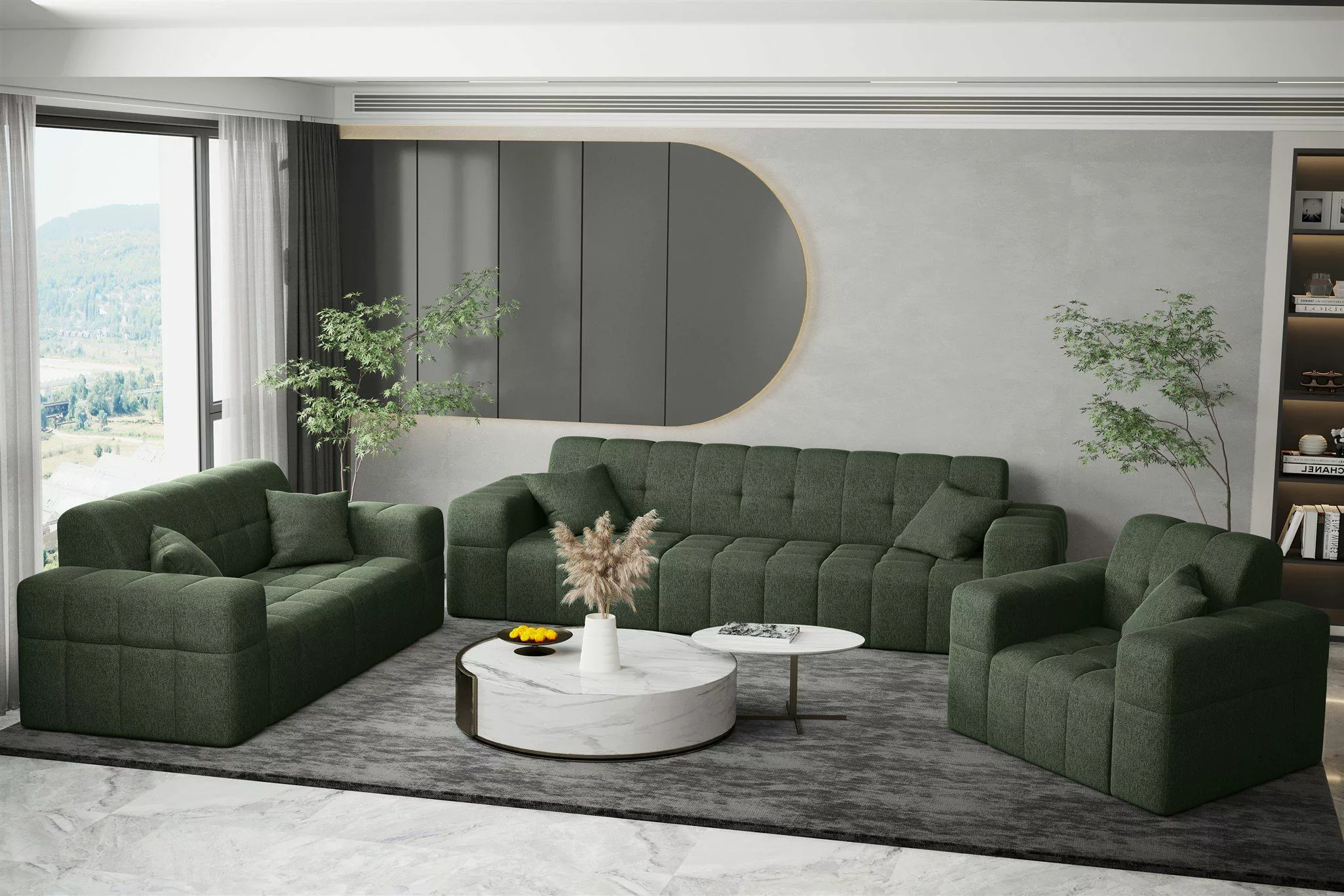 Fun Möbel Polstergarnitur Sofaset Designersofa NANCY günstig online kaufen