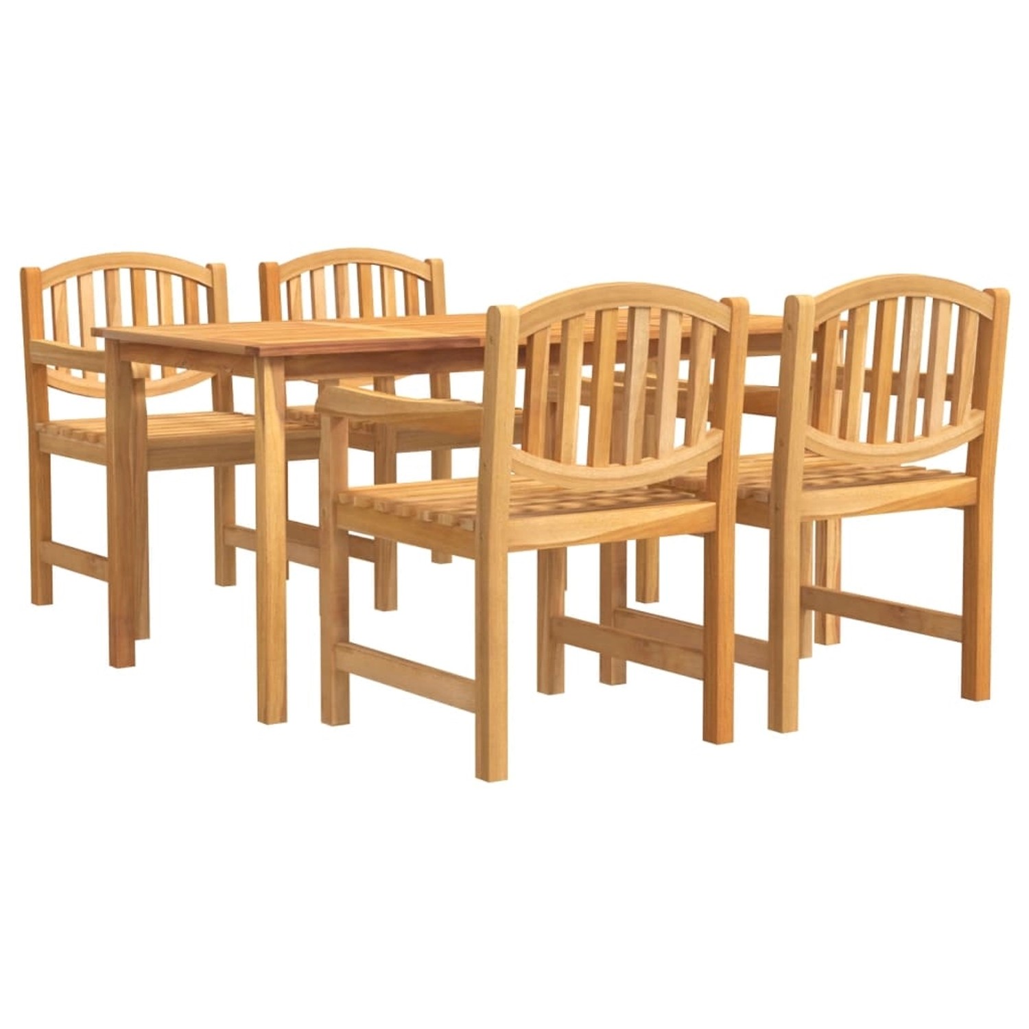 vidaXL 5-tlg Garten-Essgruppe Massivholz Teak Modell 95 günstig online kaufen