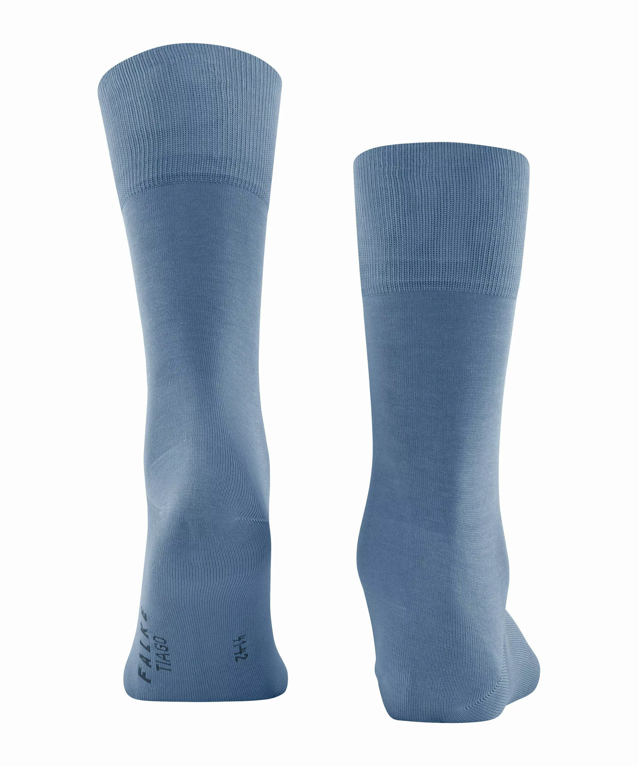 FALKE Tiago Herren Socken, 39-40, Blau, Uni, Baumwolle, 14662-684503 günstig online kaufen