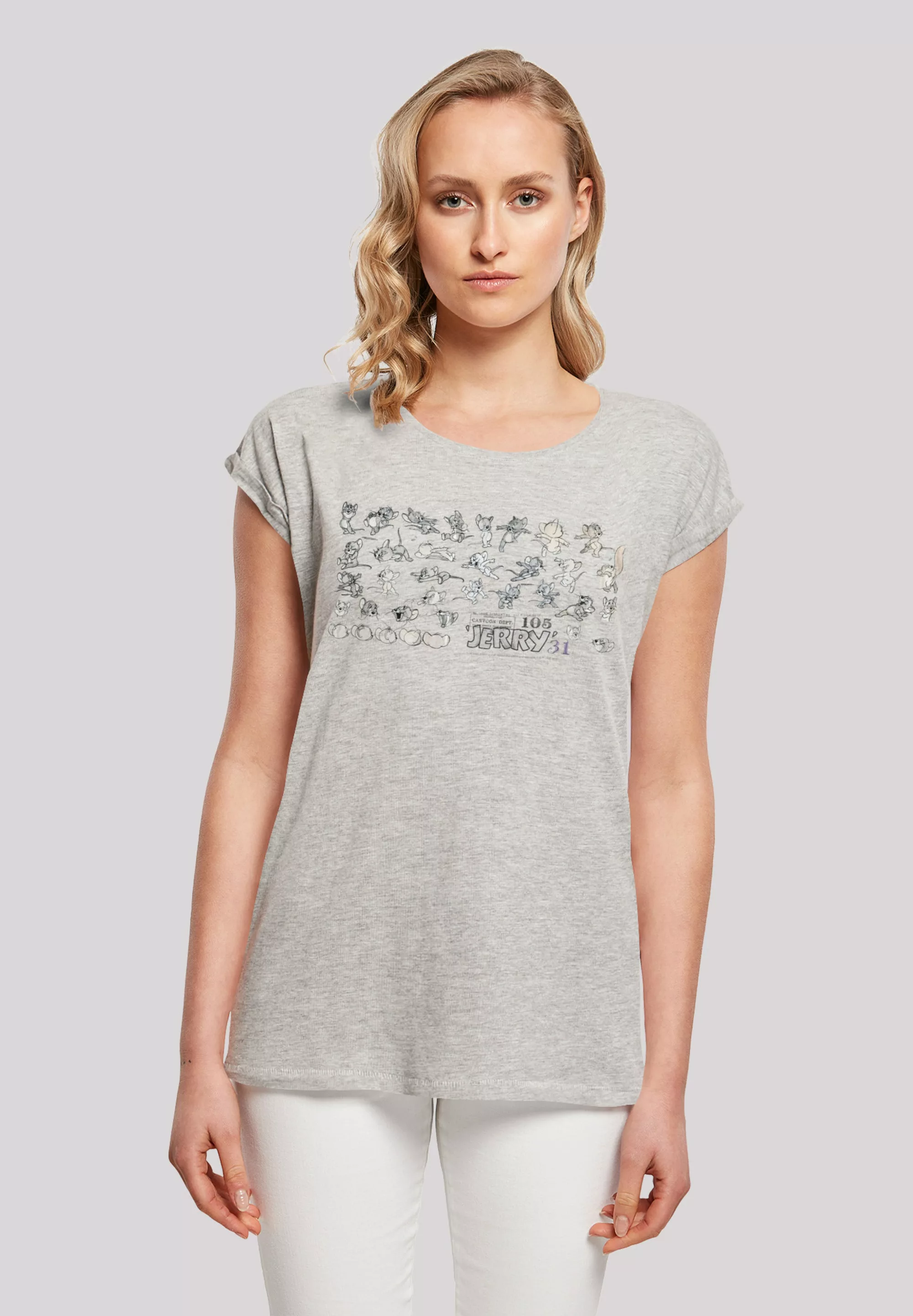 F4NT4STIC T-Shirt "Extended Shoulder Shirt Big Bang Theory Bazinga Kitty" günstig online kaufen