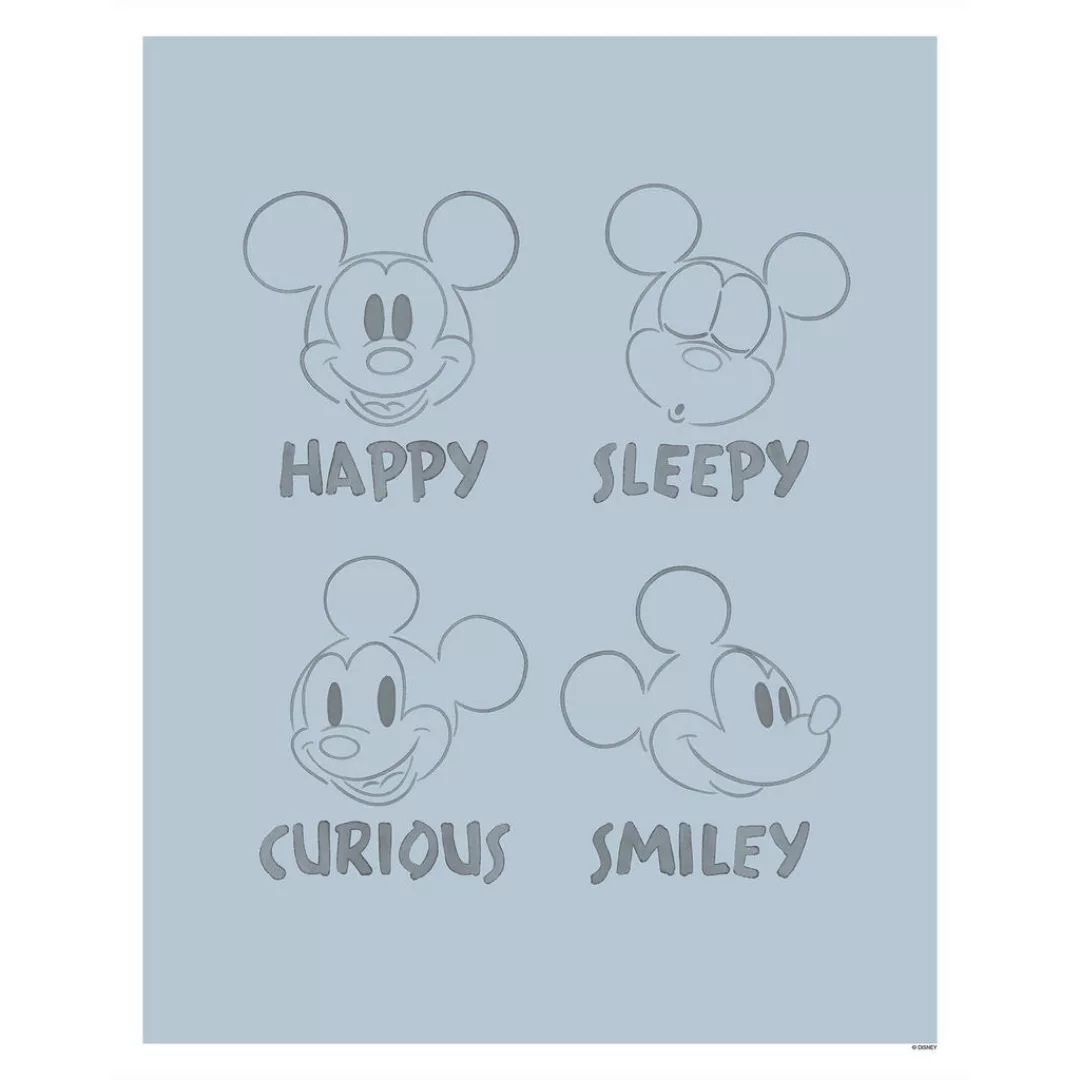 Komar Wandbild Mickey Blue Emotions günstig online kaufen