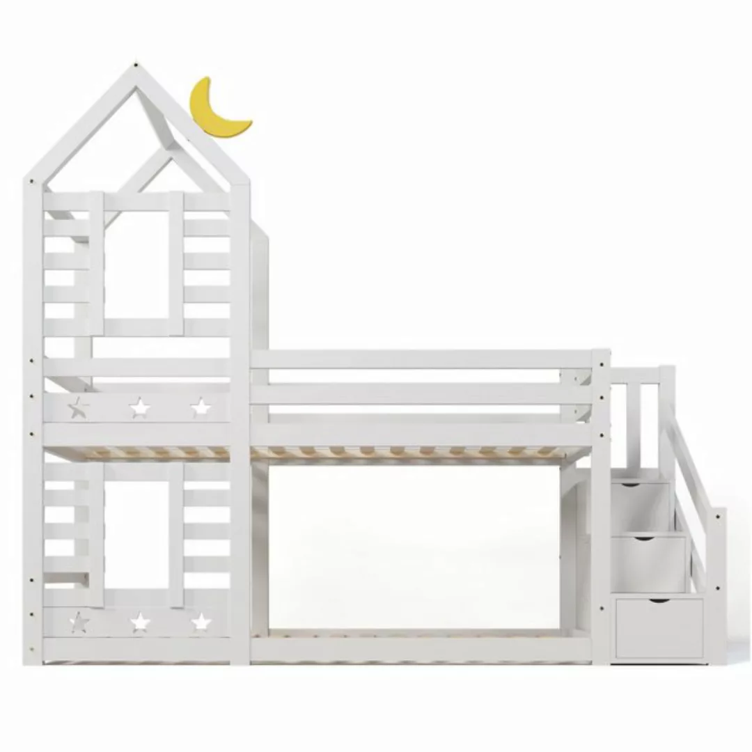 Celya Kinderbett Baumhaus 90 x 200 cm mit Schublade und Rausfallschutz, Hoc günstig online kaufen